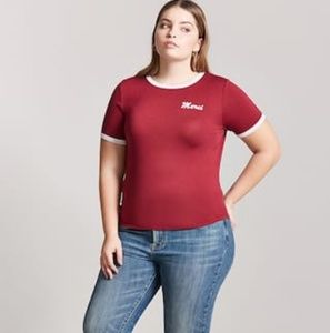 FOREVER 21 Plus Size | Red Merci Tee - NWT